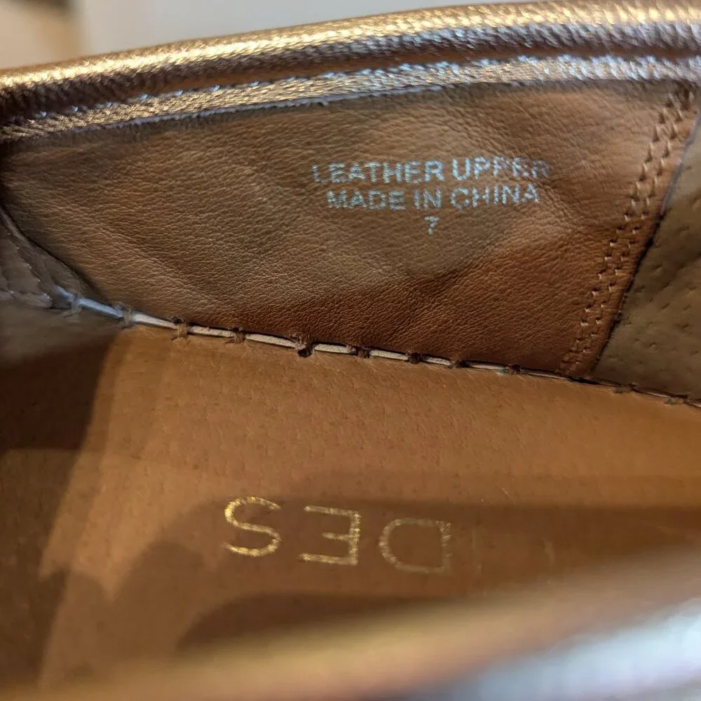 EUC J Slides Rose Gold Espradille, Size 7 - Picture 6 of 8